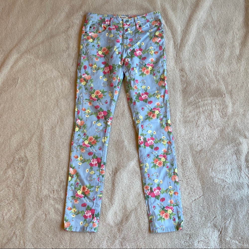 KidPik floral denim pants